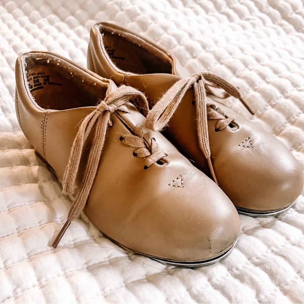 Capezio Tan Kids Tap Shoes